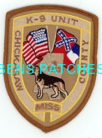 MISSISSIPPI,A,CHICKASAW COUNTY SHERIFF K-9 1